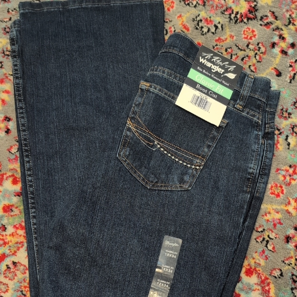 Wrangler Woman's s Bootcut Jeans - Deep Indigo 12x34